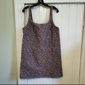 H&M Floral Corduroy Shift Dress